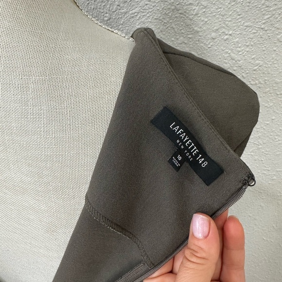 LAFAYETTE 148 NEW YORK TOPENGA PUNTO MILANO A-LINE  FISCUS DRESS sz 10 - Picture 9 of 13